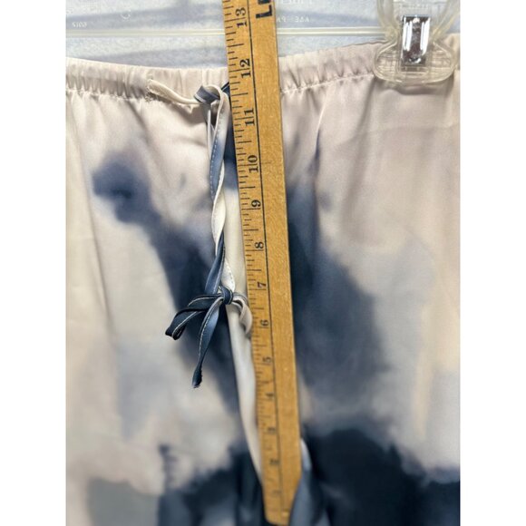 H&M Tie-Dye Elastic Waist Satin Pants With Side Pockets Size Large - Picture 7 of 9